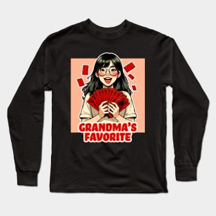 Grandma's Favourite - Lucky Red Envelope Traditions Long Sleeve T-Shirt